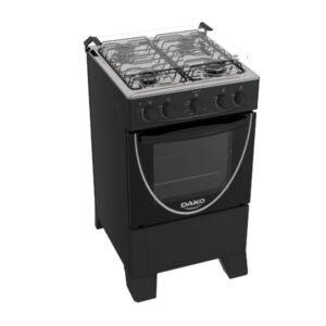 COCINA A GAS DAKO LUNA 4 HORNALLAS NEGRO