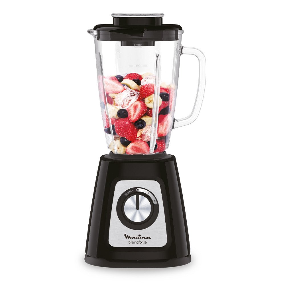 LICUADORA MOULINEX LM435 2V 1,75L 800W VASO VIDRIO NEGRO - Imagen 2