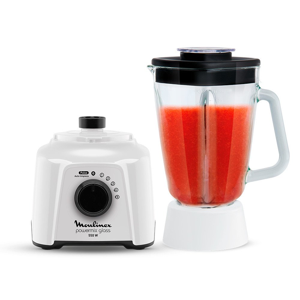 LICUADORA POWERMIX MOULINEX LM28 5V 1,75L 550W VASO VIDRIO - Imagen 2