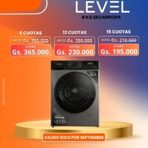 SECARROPAS LEVEL 8KG
