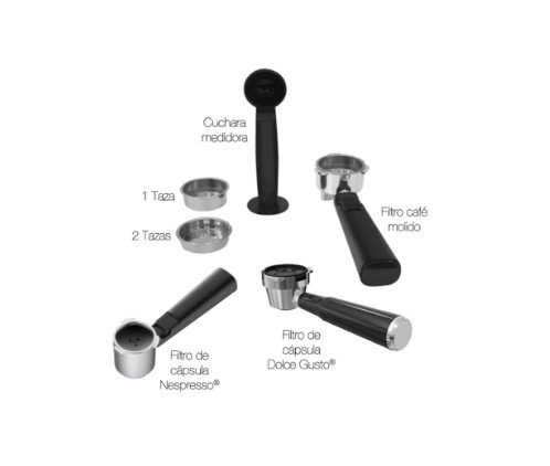 CAFETERA ESPRESSO BARISTA CRAFT PRO 9 EN 1 NAPPO NEC-282 - Imagen 3