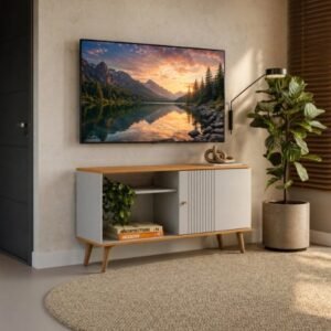 RACK MOVELMAX RUBI MDP NATURE/OFF WHITE P/TV 50"
